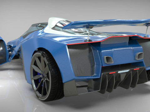 Delage D12 Low-poly 3D Model