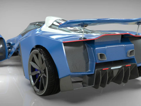 Delage D12 Basso poli Modello 3D