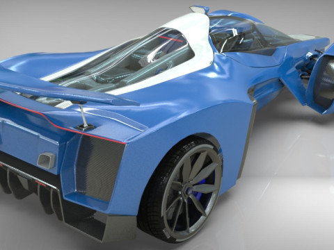 Delage D12 Low-poly 3D Model