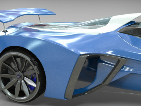 Delage D12 Low-poly 3D Model