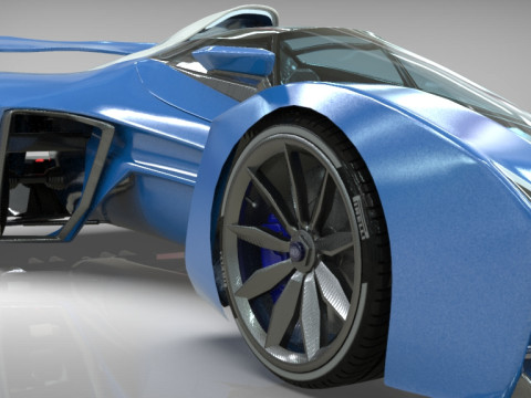 Delage D12 Low-poly 3D Model