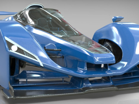 Delage D12 Low-poly 3D Model