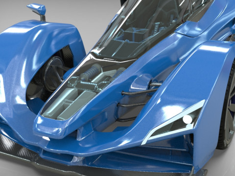 Delage D12 Low-poly 3D Model