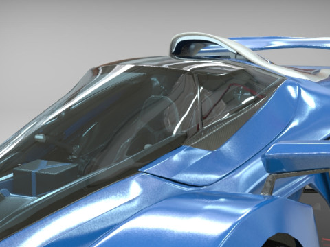Delage D12 Low-poly 3D Model