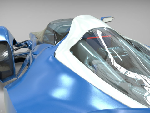 Delage D12 Low-poly 3D Model