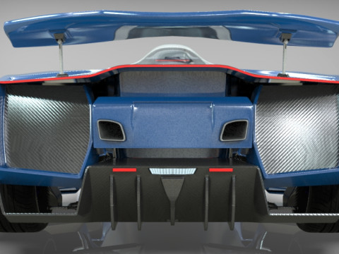 Delage D12 Low-poly 3D Model