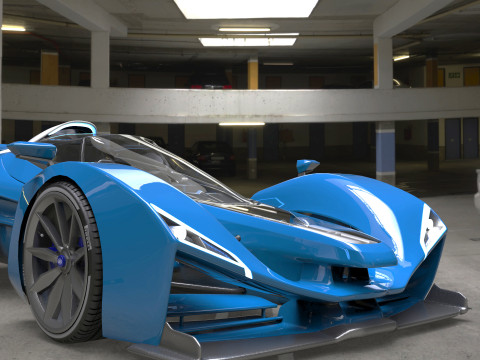 Delage D12 Low-poly 3D Model