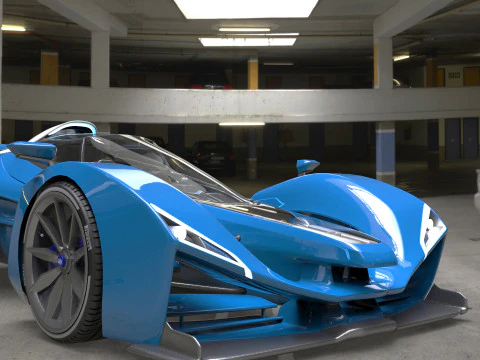 Delage D12 Basso poli Modello 3D