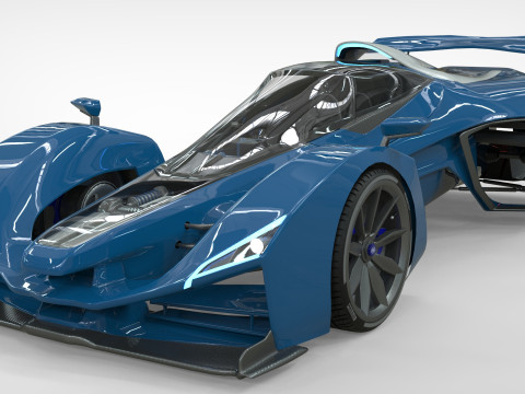 Delage D12 Low-poly 3D Model