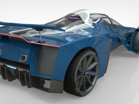 Delage D12 Low-poly 3D Model
