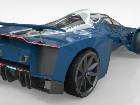 Delage D12 Basso poli Modello 3D