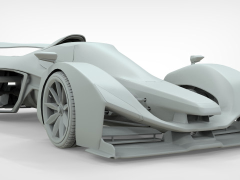 Delage D12 Low-poly 3D Model