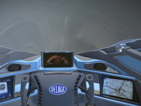 Delage D12 Basso poli Modello 3D