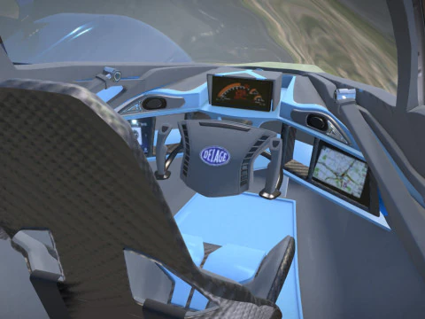 Delage D12 Basso poli Modello 3D