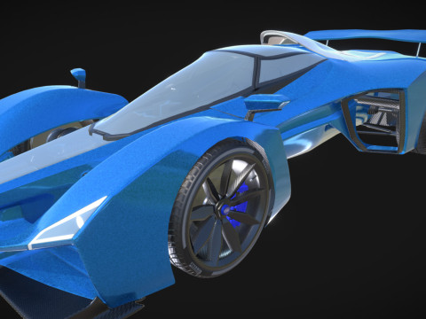 Delage D12 Low-poly 3D Model