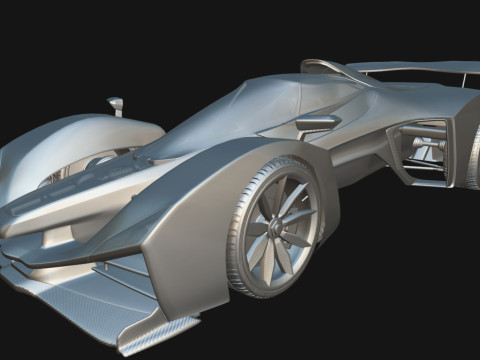 Delage D12 Low-poly 3D Model