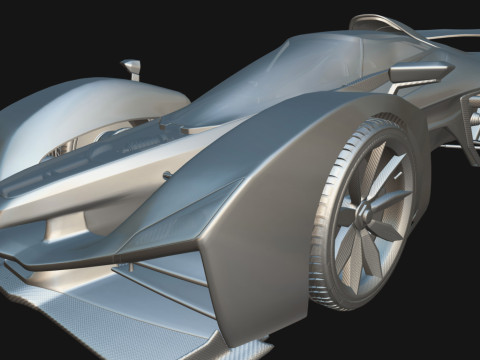 Delage D12 Low-poly 3D Model