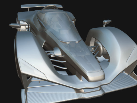 Delage D12 Low-poly 3D Model