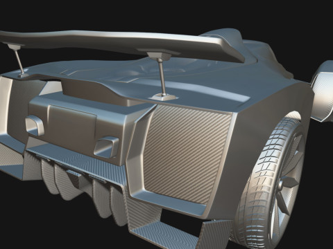 Delage D12 Low-poly 3D Model