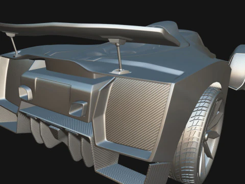 Delage D12 Basso poli Modello 3D