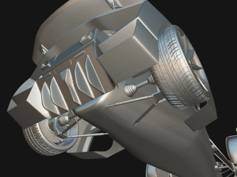 Delage D12 Basso poli Modello 3D