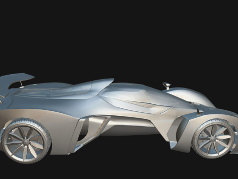 Delage D12 Low-poly 3D Model