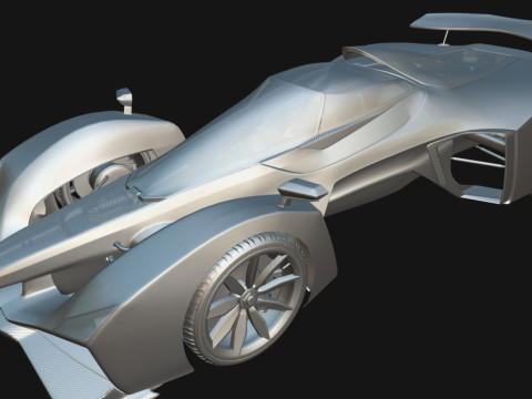 Delage D12 Low-poly 3D Model