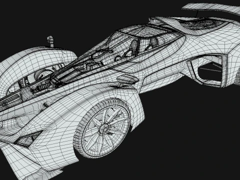 Delage D12 Basso poli Modello 3D