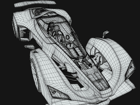 Delage D12 Low-poly 3D Model