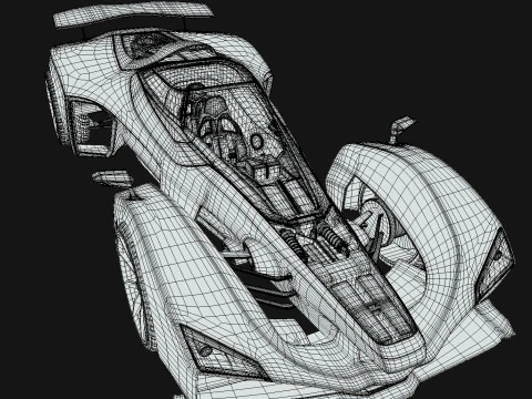 Delage D12 Basso poli Modello 3D