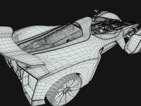 Delage D12 Basso poli Modello 3D