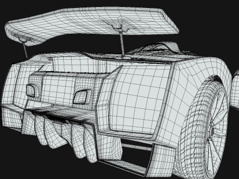 Delage D12 Low-poly 3D Model