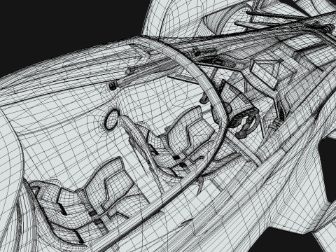 Delage D12 Low-poly 3D Model