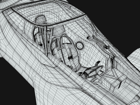 Delage D12 Low-poly 3D Model