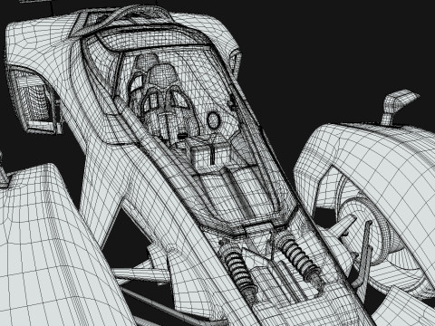 Delage D12 Low-poly 3D Model