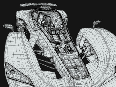 Delage D12 Low-poly 3D Model