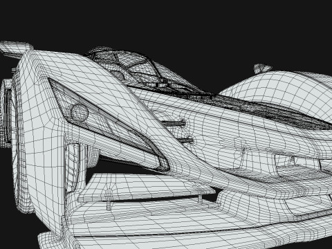 Delage D12 Low-poly 3D Model