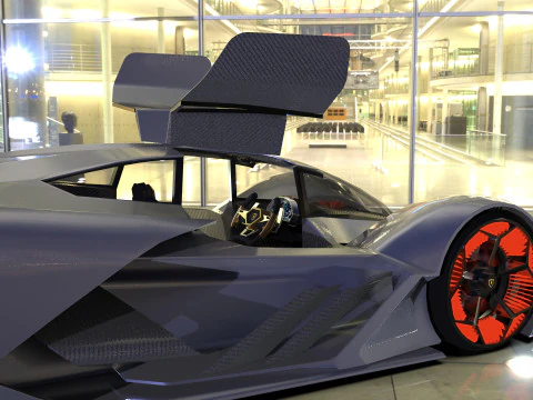 Hypercar Terzo Millennio 2021 Low-poly 3D Model