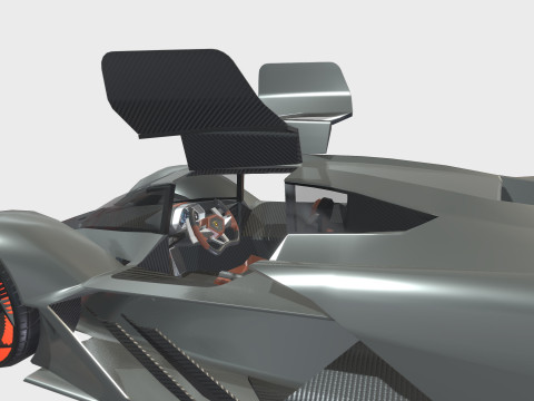 Hypercar Terzo Millennio 2021 Low-poly Modello 3D