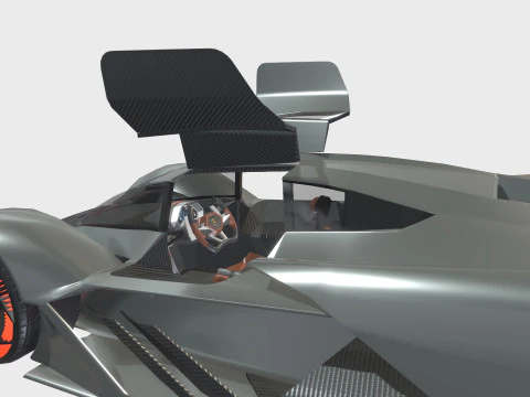 Hypercar Terzo Millennio 2021 Low-poly 3D Model