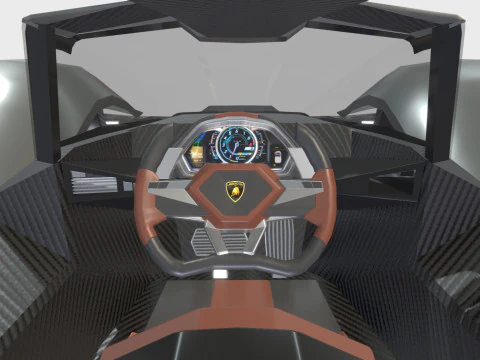 Hypercar Terzo Millennio 2021 Low-poly 3D Model