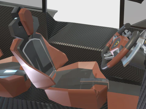 Hypercar Terzo Millennio 2021 Low-poly 3D Model
