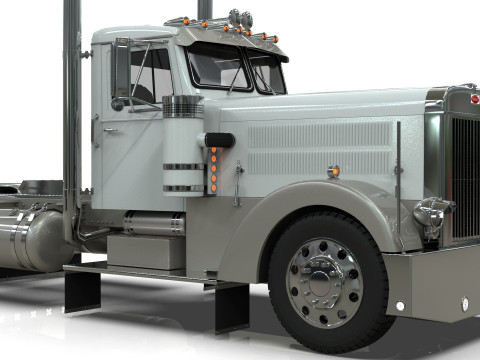 Peterbilt 351 LW 1967 Truck midpoly Modelo 3D