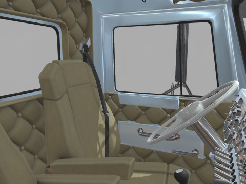 Peterbilt 351 LW 1967 Truck midpoly Modelo 3D