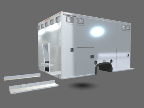 Ambulance Equipment For 350 Truck 3D 모델
