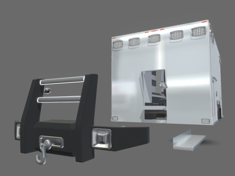 Ambulance Equipment For 350 Truck 3D Модель