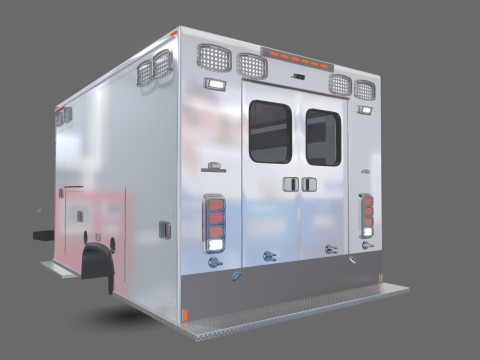 Ambulance Equipment For 350 Truck 3D Модель
