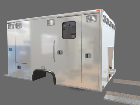Ambulance Equipment For 350 Truck 3D Модель