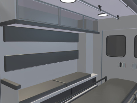 Ambulance Equipment For 350 Truck 3D Модель