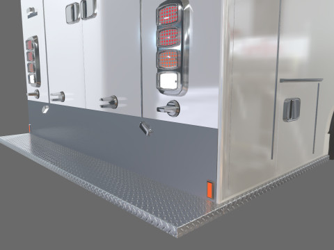 Ambulance Equipment For 350 Truck 3D Модель